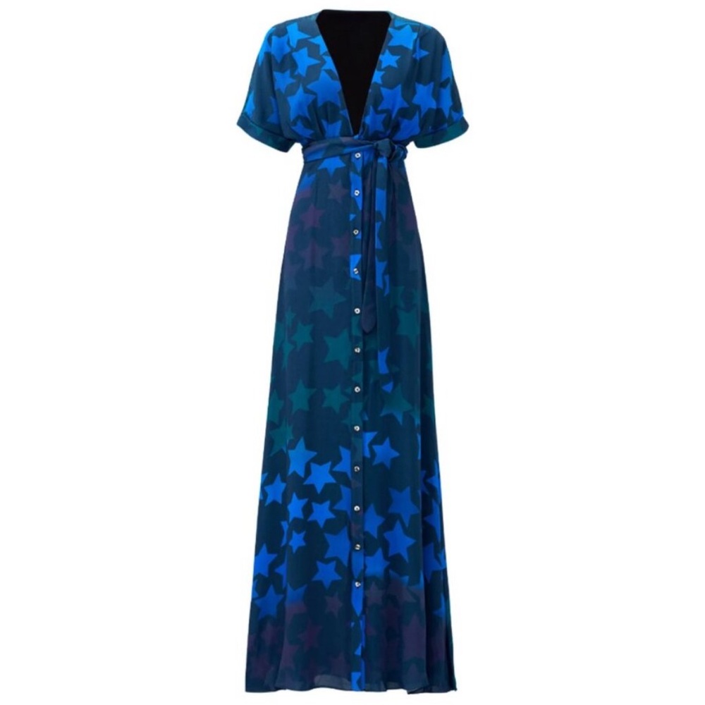 Mara Hoffman Star Print Maxi Dress